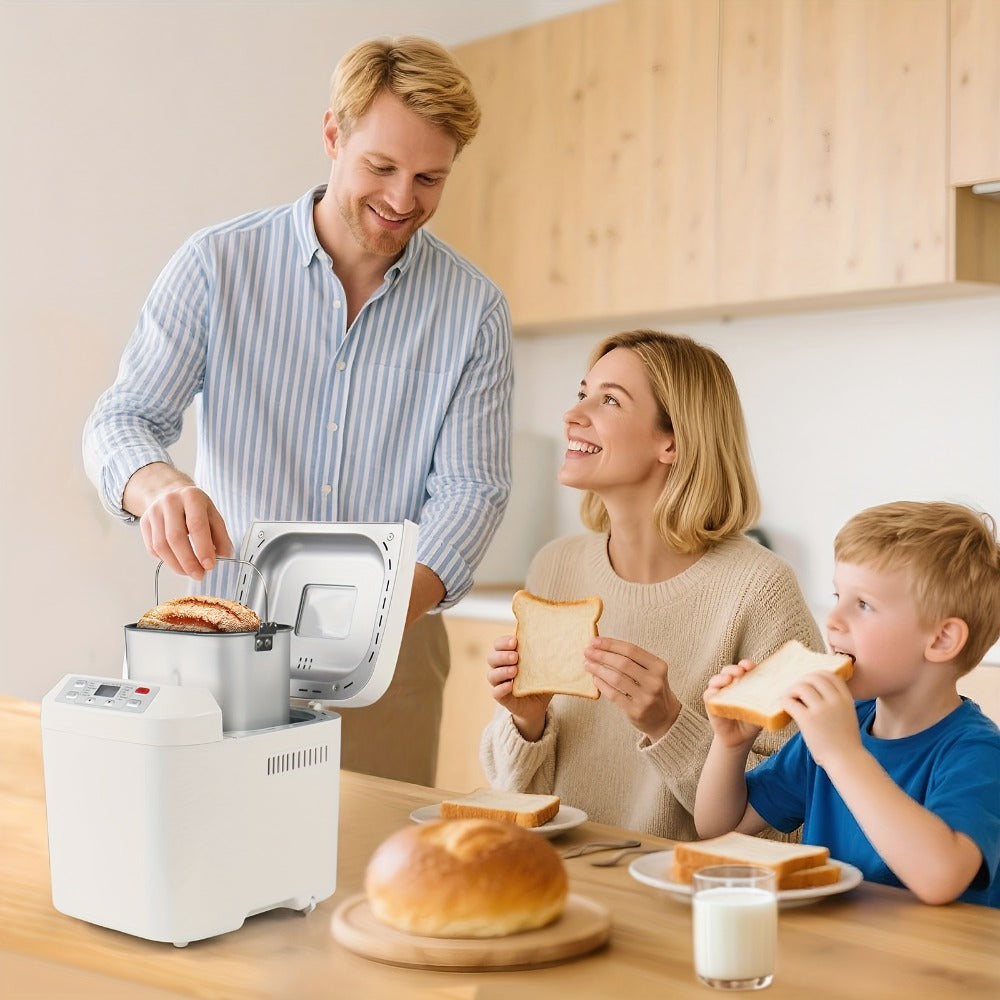 Bread Machine 2LB 12-in-1 Bread Maker with Gluten-Free Setting, Nonstick Pan, 2 Loaf Sizes, 13H Delay Timer & 1H Keep Warm ¨C Automatic Home Bread Maker for Fresh Homemade Bread Every Day