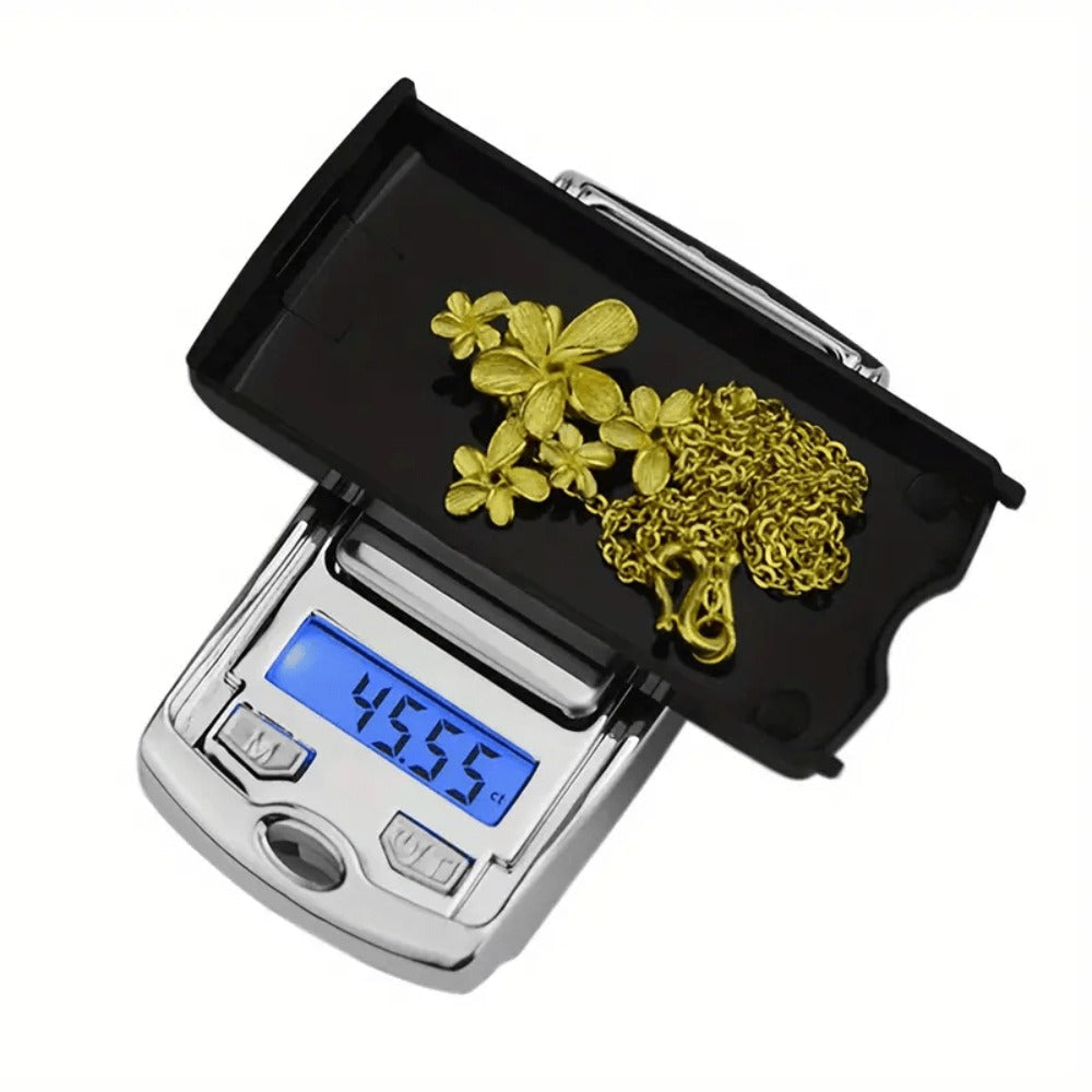 Mini Digital Pocket Scale 0.01g Precision ¨C Portable Keychain Scale with Backlit LCD for Jewelry, Herbs, Food & Kitchen Use ¨C Compact Lightweight Gram Scale