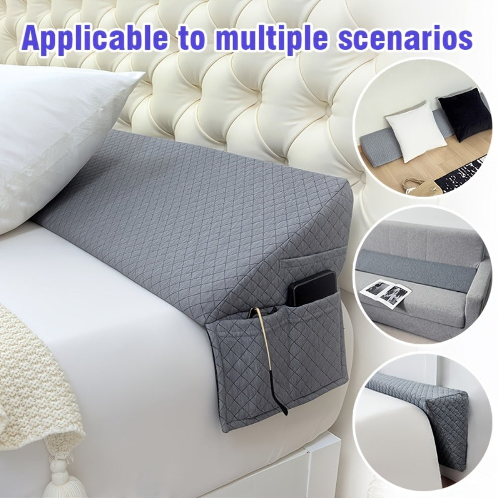 Bed Wedge Pillow Headboard Gap Filler Mattress Wedge Fills 0-7 Inch Gap Between Headboard and Mattress Backrest Pillow Twin Full Queen King