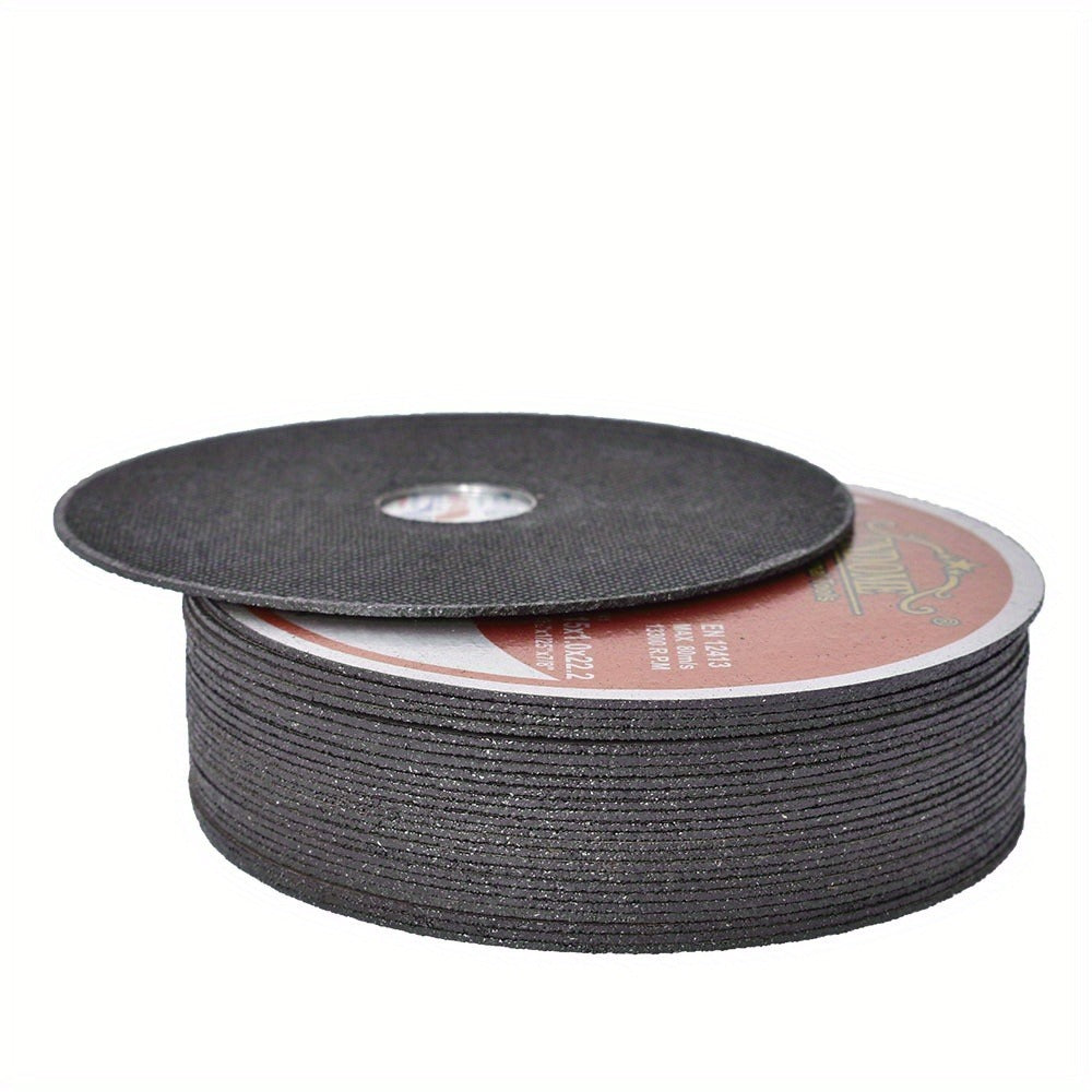 Cut-Off Wheels 100-Pack 4-1/2 Inch Aluminum Oxide Cutting Discs - 0.040¡± Thin Kerf, 7/8¡± Arbor, 13300 RPM for Angle Grinder, Metal, Stainless Steel & Steel Cutting, A60TBF Grade Bulk Set