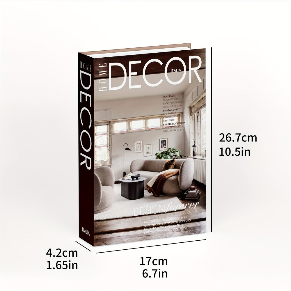 Decorative Fake Books Set of 3 ¨C Nordic Style Stackable Faux Book Decor for Living Room Bookshelf, Coffee Table & Shelf Styling, Maintenance-Free Paper Dummy Books Home Decor Accent