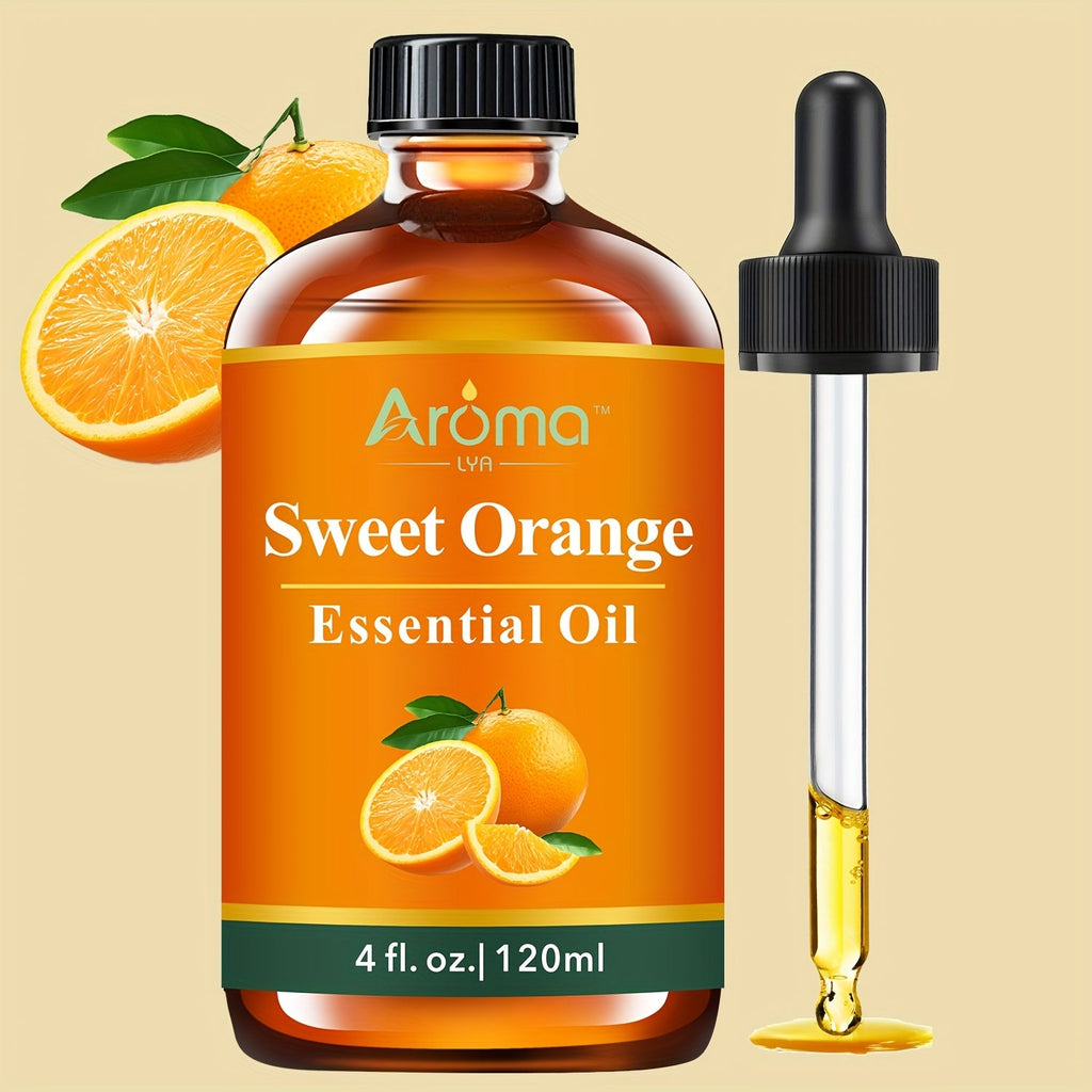 Pure Essential Oils 4oz Lavender Tea Tree Eucalyptus Peppermint Lemon Frankincense Sweet Orange for Diffuser Humidifier Soap Candle Making Body Oil Aromatherapy