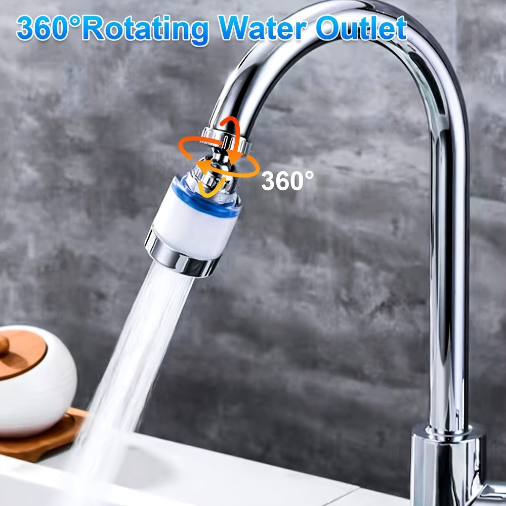 Faucet Aerator 360¡ã Rotating Sink Filter ¨C Universal Pressurized Spray Head for Kitchen & Bathroom, Adjustable Water Flow, Easy Install, Transparent Filter, Multi-Pack Options