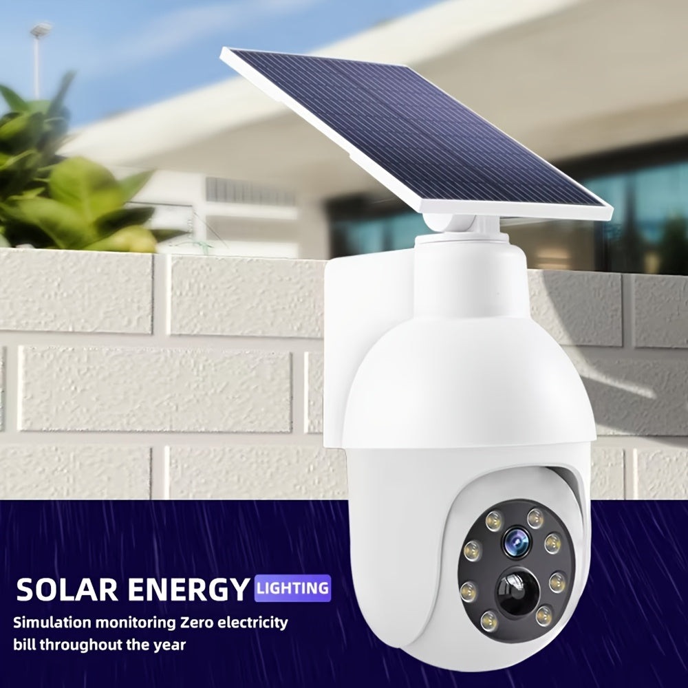 Solar Security Light with Fake Camera Design ¨C Motion Sensor Outdoor LED Warning Light, Solar Powered, Weatherproof, Dummy Camera Style Deterrent for Home, Yard, Garage & Driveway