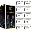 Tattoo Cartridge Needles 50pcs Mixed Size ¨C POSEIDON V5 Disposable Round Liner, Shader & Curved Needles (5RL 7RL 9RL 5RS 7RS 9RS 7RM 7M1 15M1 15RM) with Safety Membrane