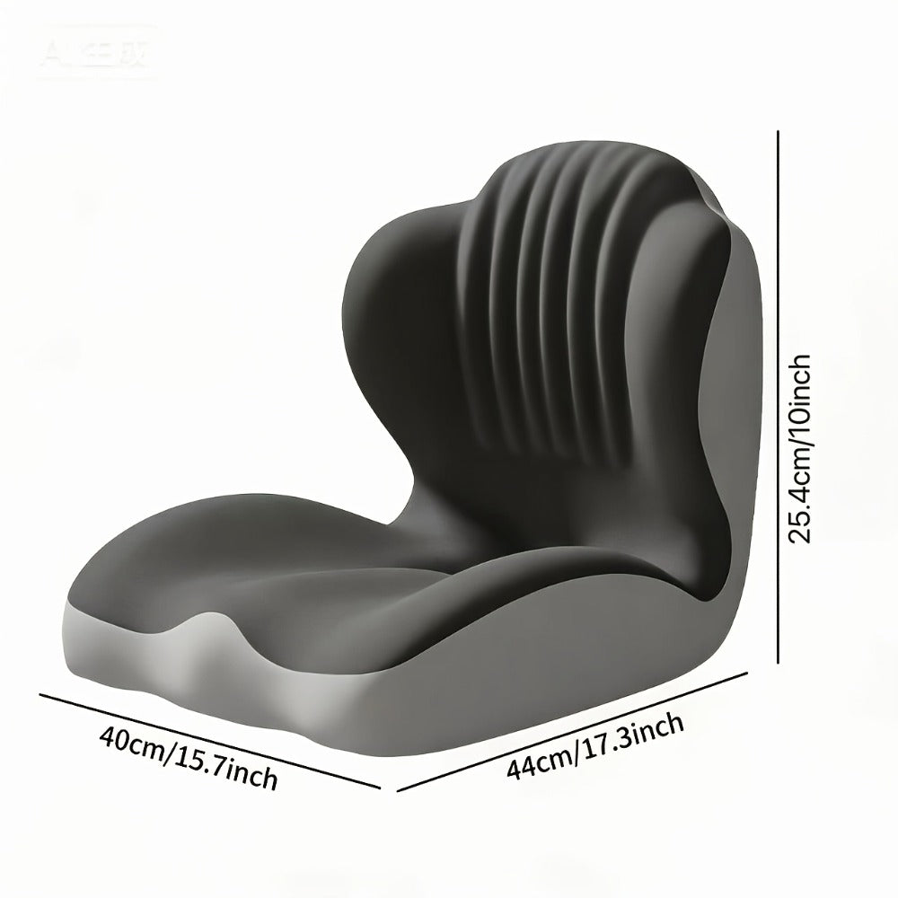 Memory Foam Seat Cushion Ergonomic with Back Support & Breathable Hollow Design ¨C Comfortable Chair Pad for Office, Car Seat & Long Sitting, Unisex Gift