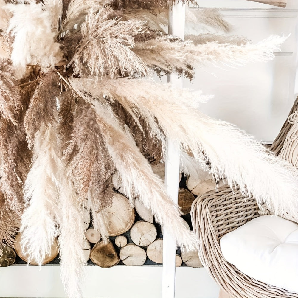 Natural Pampas Grass Decor 40 Inch Tall Dried Pampas Grass Stems for Vase Wedding Boho Farmhouse Home Decor Living Room Floor Arrangement