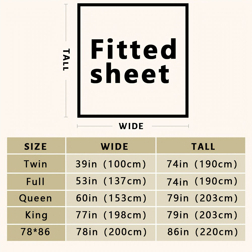 Fitted Sheet Set 3pcs with 2 Pillowcases | Soft Solid Color Bed Sheets Twin Full Queen King