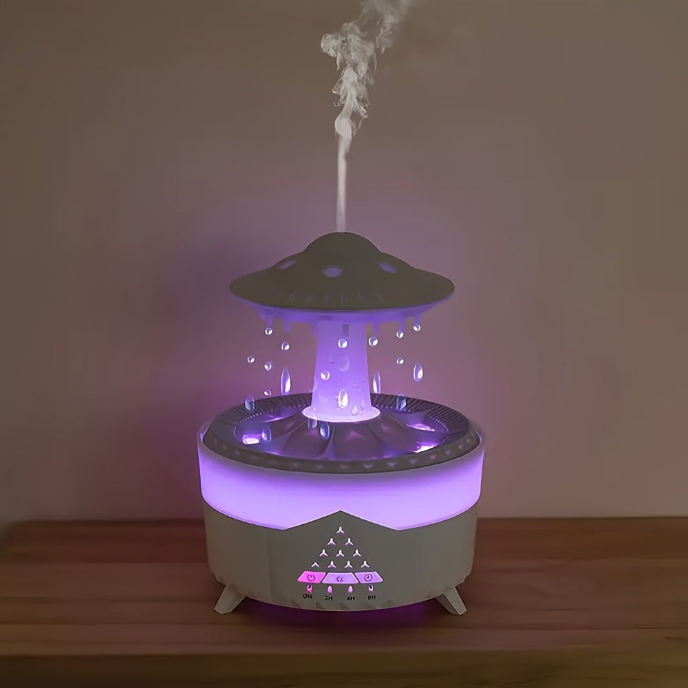Large Capacity Aroma Diffuser & Humidifier | Intelligent Spray Atomizer with Water Drop Design for Home, Hotel, Restaurant & Office | Cool Mist Air Freshener Scent Diffuser White & Black