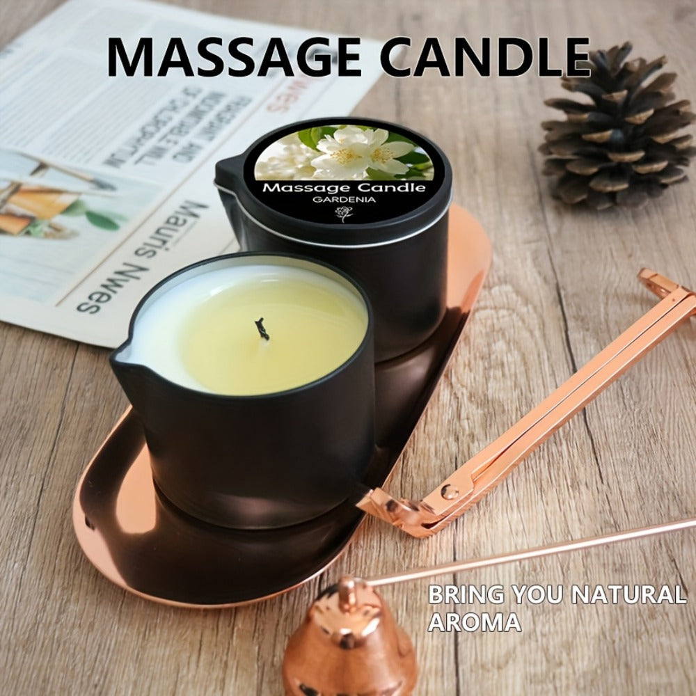 Scented Massage Candle 2-in-1 Soy Wax Essential Oil Body Lotion 20+ Scents 1pc 2pcs 6pcs Spa Nail Salon Pedicure Wedding Valentine Christmas Gift for Women