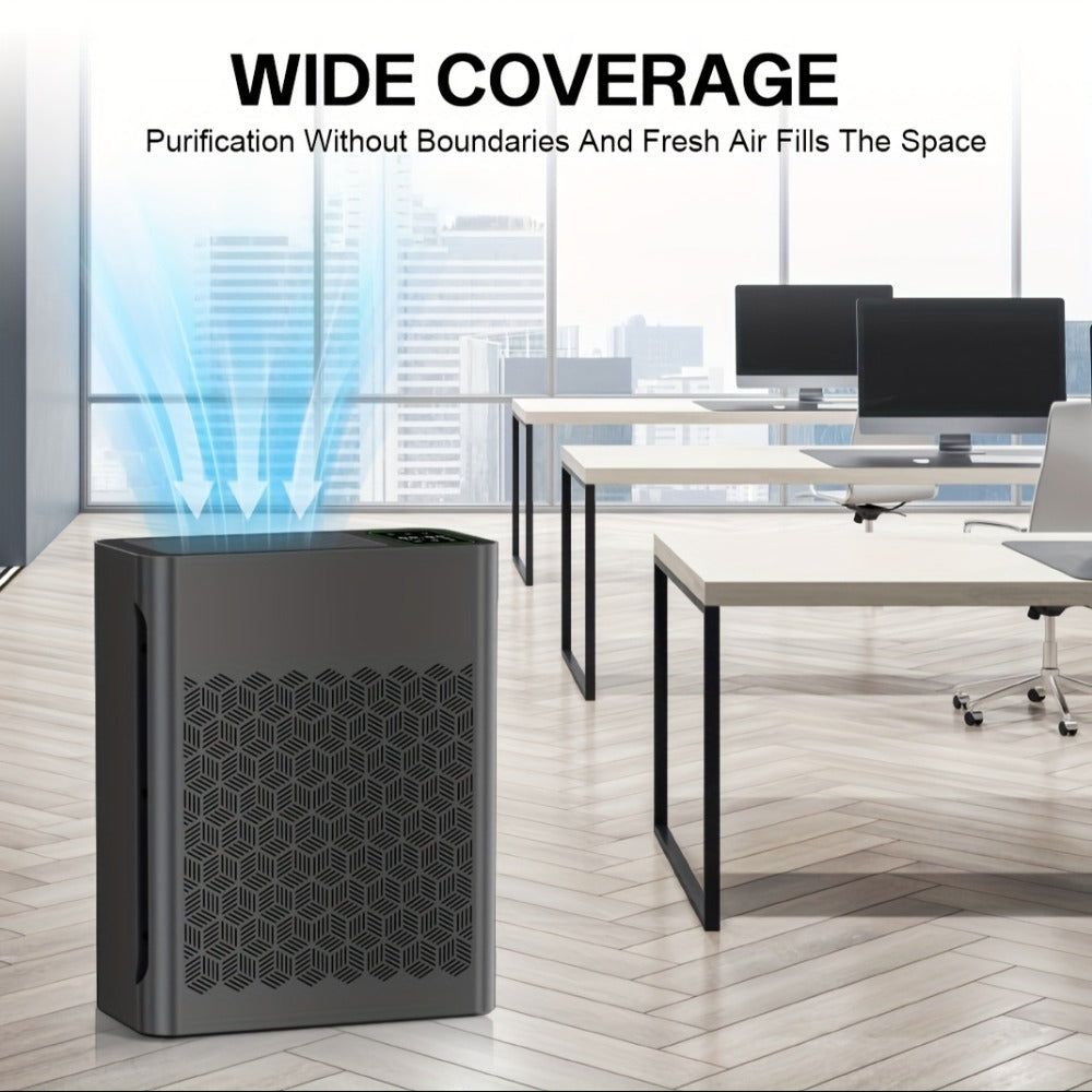 Air Purifier for Large Room with PM2.5 Display Auto Mode Timer HEPA Filter Removes Dust Smoke Pollen Odor for Home Office Living Room Bedroom