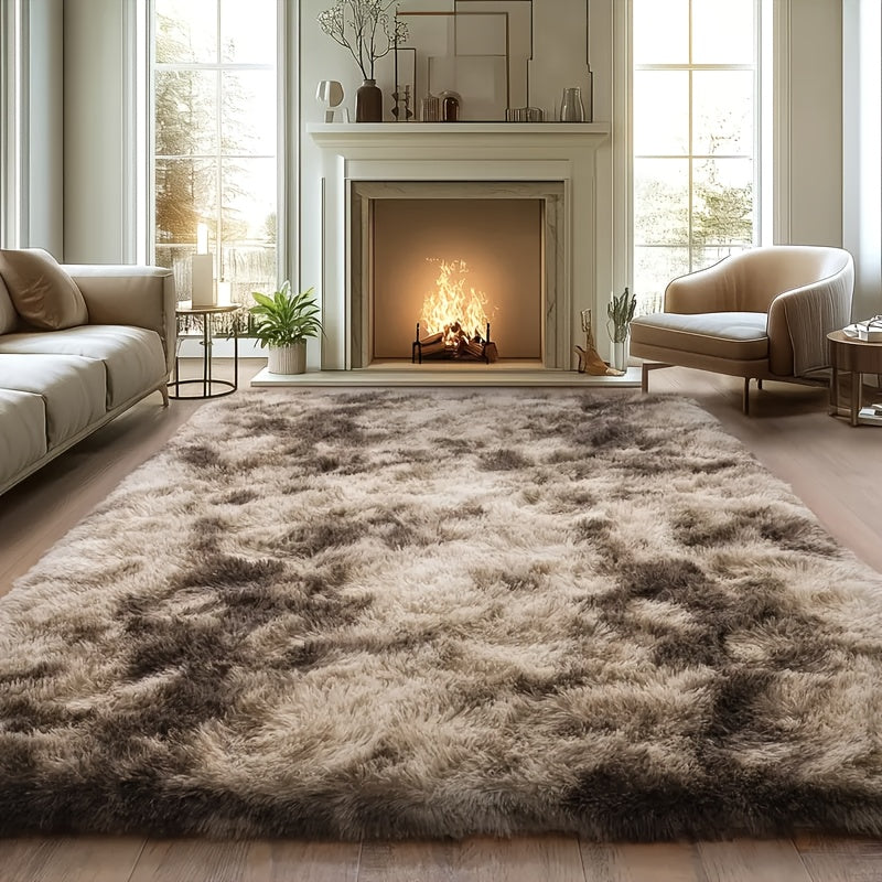 Fluffy Shag Area Rug 8x10 Feet ¨C Ultra Soft Plush Non-Slip Large Living Room Rug, Fuzzy Bedroom Carpet for Teen Dorm, Study Room & Home Decor ¨C Multiple Colors