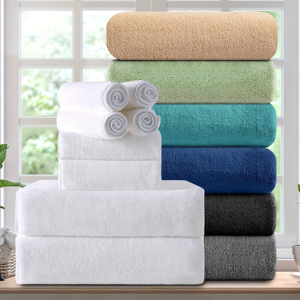 Extra Large Bath Towel Set 8 Piece 750GSM 35x70 Inch - Ultra Soft Luxury Thick Lightweight Highly Absorbent Fast Dry Oversized Bath Sheet | 15 Colors | Bathroom Gym Daily Use Adult