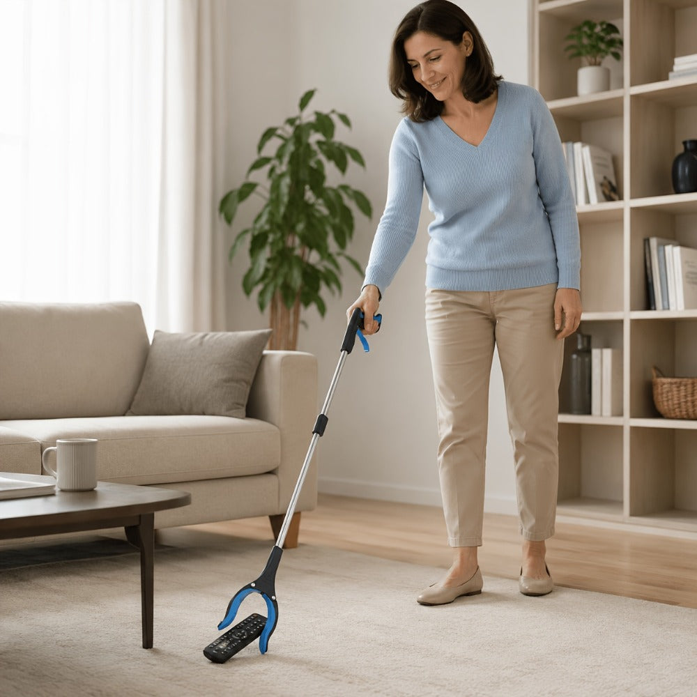 Reacher Grabber Tool Foldable with Magnetic Tip ¨C Long Reach Pickup Helper for Seniors, Lightweight Picker Upper for Home, Kitchen, Garden, High Shelves & Trash Pickup