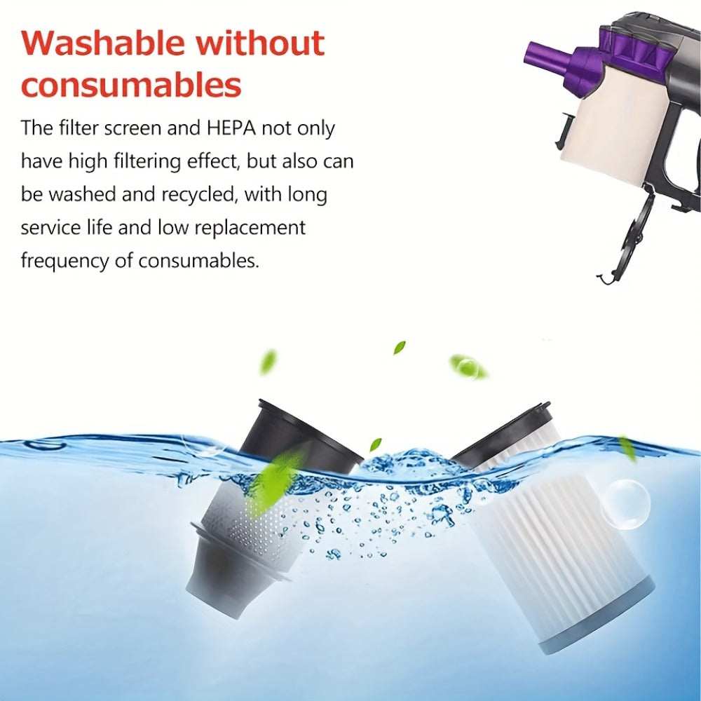 600W 4-in-1 Handheld Stick Vacuum Cleaner 20Kpa Strong Suction Low Noise Design - Lightweight Portable for Pet Hair, Hard Floors & Carpets, 110V Electric Vacuum with Multiple Attachments, Orange & Purple