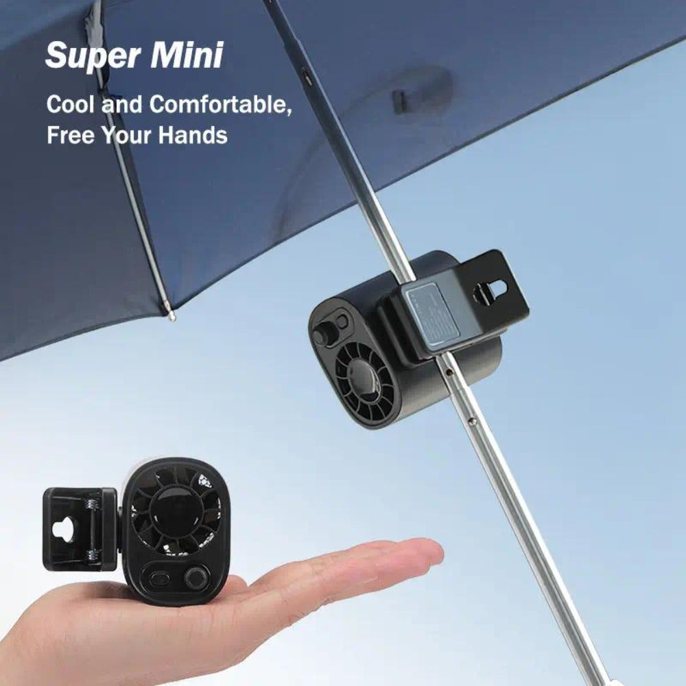 Clip-On Car Fan USB Rechargeable Sun Visor Fan Adjustable Speed Portable Quiet Mini Cooling Fan for Car Truck SUV Road Trip Summer Travel