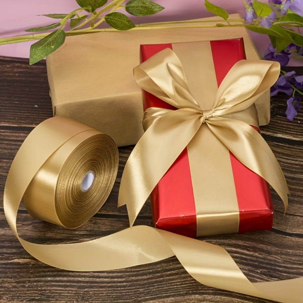 Satin Ribbon 1.5 Inch Wide ¨C 8 Rolls 200 Yards Assorted Colors, Solid Color Silk Ribbon for Gift Wrapping, Hair Bows, Wedding, Party, Christmas & DIY Crafts