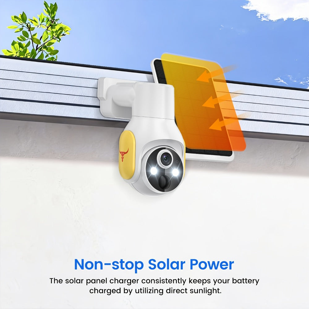 Solar Security Camera Wireless Outdoor 4G | 960P Color Night Vision PIR Motion Detection Two-Way Talk Cloud Storage | Battery Powered Home Security Camera 2.4GHz