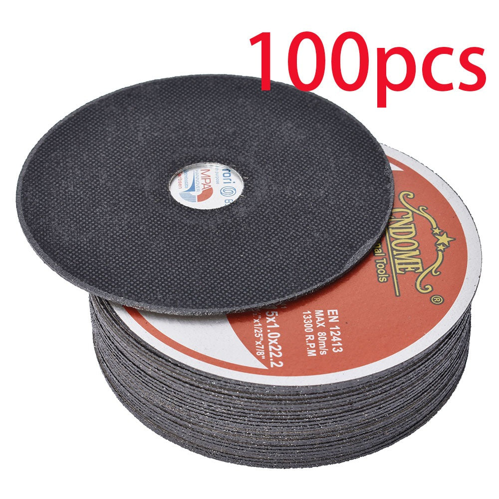 Cut-Off Wheels 100-Pack 4-1/2 Inch Aluminum Oxide Cutting Discs - 0.040¡± Thin Kerf, 7/8¡± Arbor, 13300 RPM for Angle Grinder, Metal, Stainless Steel & Steel Cutting, A60TBF Grade Bulk Set