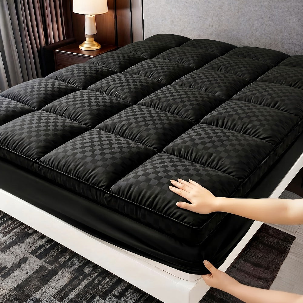 Mattress Topper Quilted Fitted Mattress Pad with Deep Pocket | Pillow Top Mattress Cover 1000GSM Cooling Mattress Protector for Better Sleep