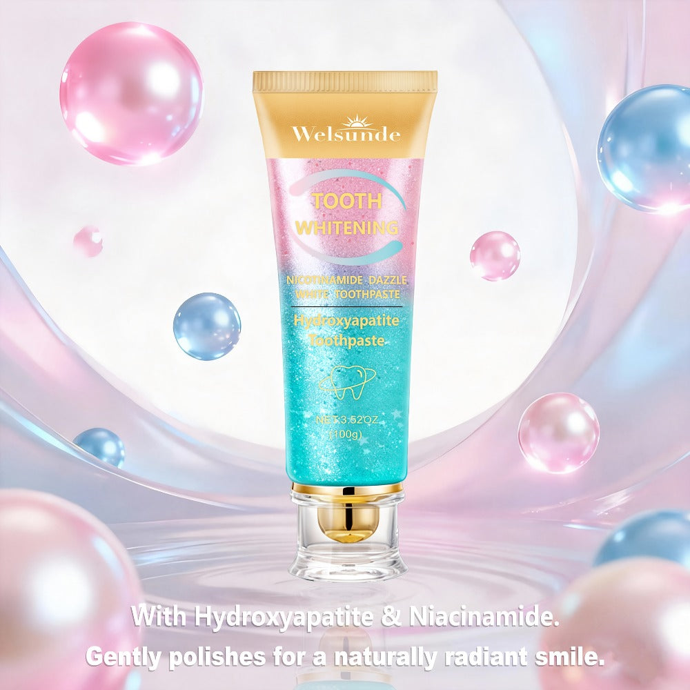 Niacinamide Toothpaste for Whitening & Deep Cleaning - Gentle Natural Care, Mint Peach Flavor, Freshens Breath, Travel-Friendly 3.52oz, Premium Daily Oral Care Toothpaste with Niacinamide