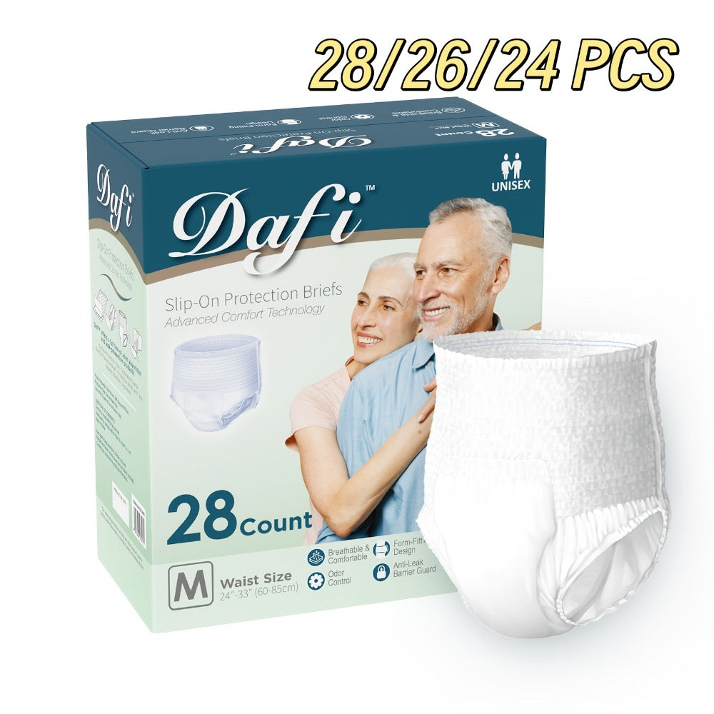 Adult Incontinence Underwear for Women Men Disposable Pull Up Briefs Overnight Bladder Control Maximum Absorbency M L XL 2XL 24 26 28 Count