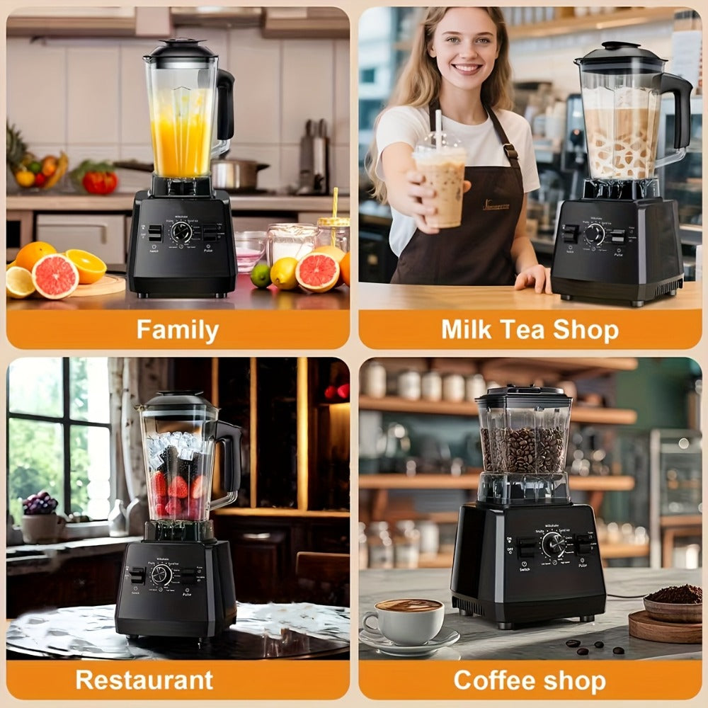 Professional Blender for Kitchen 68oz 25000RPM 2400W - Countertop Smoothie Blender with 2 Containers Stainless Steel Blade Variable Speed Pulse for Ice Frozen Fruit Juice Shakes 7 Colors