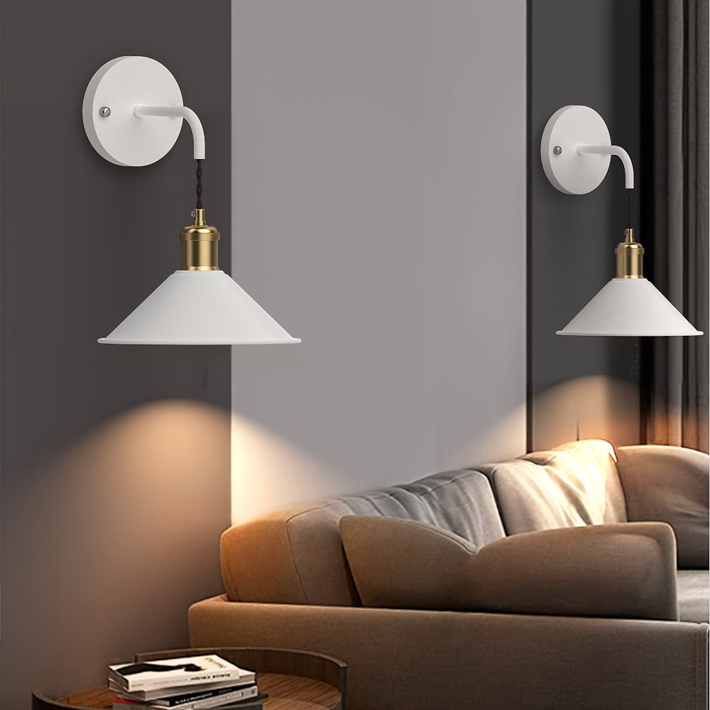 Battery Operated Wall Sconce Set of 2 ¨C RGB Wireless Wall Light, Dimmable with Remote Control, 13 Scene Modes, Timer & Memory Function, No Wiring for Bedroom Living Room Hallway (Black / White)