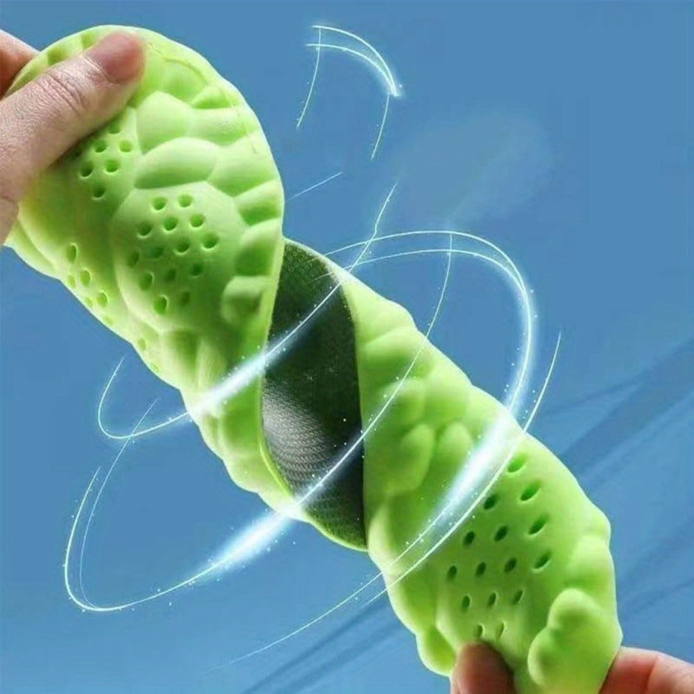 Shoe Insoles for Men & Women - 4 Pairs Cushioning Inserts Ultra-Soft Foam Footbed, Sweat-Proof Arch Support, Cloud Feel Comfort for Sneakers, Boots & Casual Shoes (Sizes 35-46)