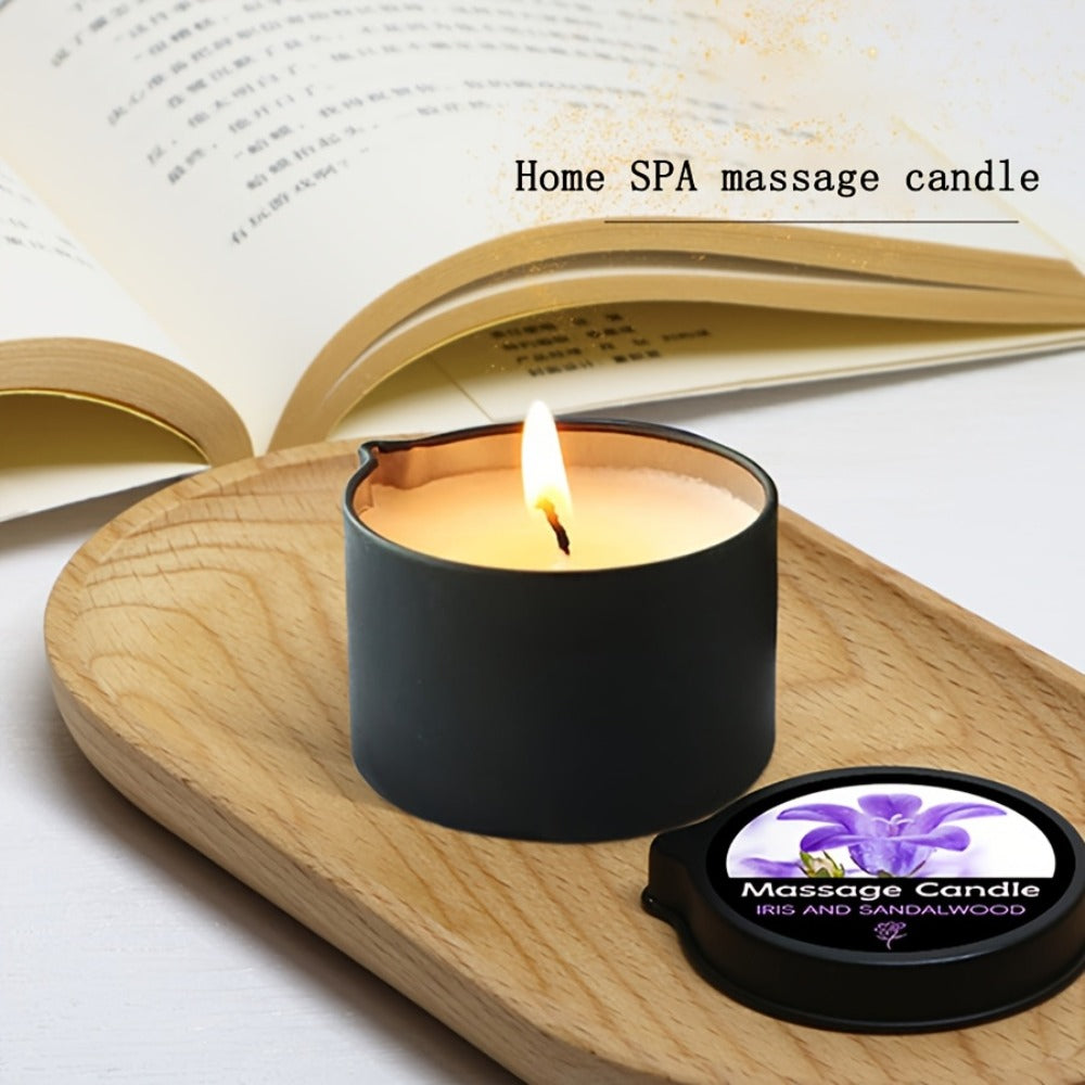 Luxury Soy Wax Candle 2-in-1 Massage Body Oil Essential Oil 20+ Scents 1pc 2pcs 6pcs Warm Moisturizing Lotion Spa Nail Salon Wedding Valentine Christmas Gift