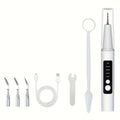 Electric Water Flosser with 5 Cleaning Modes - Portable Oral Irrigator with LED Light, 2 Replacement Heads & Travel Case - Water Pick Teeth Cleaner for Home & Travel Use