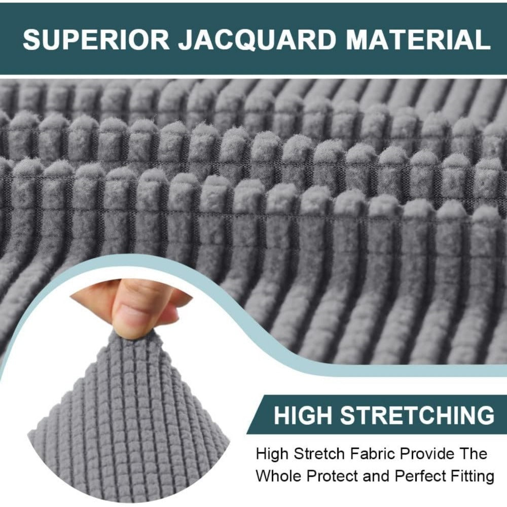 Chaise Lounge Cover Stretch Slipcover Jacquard Fabric Chair Sofa Protector for Living Room Bedroom Machine Washable Multi-Color