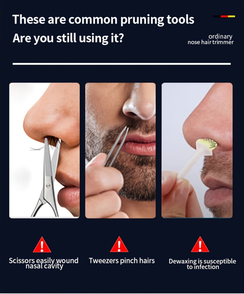 Electric Nose Trimmer with LED Display ¨C USB Rechargeable Painless Facial Hair Removal Device for Men & Women, Nose Ear & Eyebrow Trimmer, Upgraded Grooming Tool, Ideal Gift