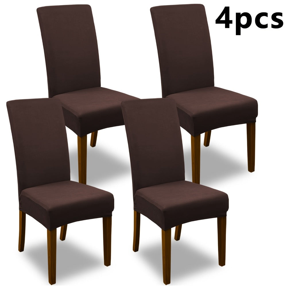 Stretch Dining Chair Covers Set | Elastic Jacquard Slipcovers for Dining Room Kitchen Wedding Office, 4pcs or 6pcs, 9 Colors, Washable Furniture Protector