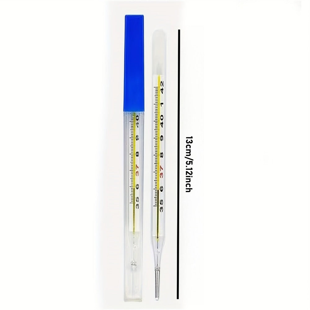 Digital Indoor Thermometer 4 Pack - Large Display Room Thermometer with Accurate Fast Reading, Glass Sensor, Indoor Temperature Monitor for Home Office Bedroom Greenhouse - Blue