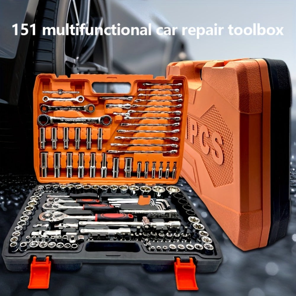 Premium Stainless Steel Repair Tool Kit 55/82/94/121PCS ¨C Complete Automotive & Home Repair Set | Multi-Function Hand Tools | No Charging Required | Easy to Use | Perfect Gift for Men