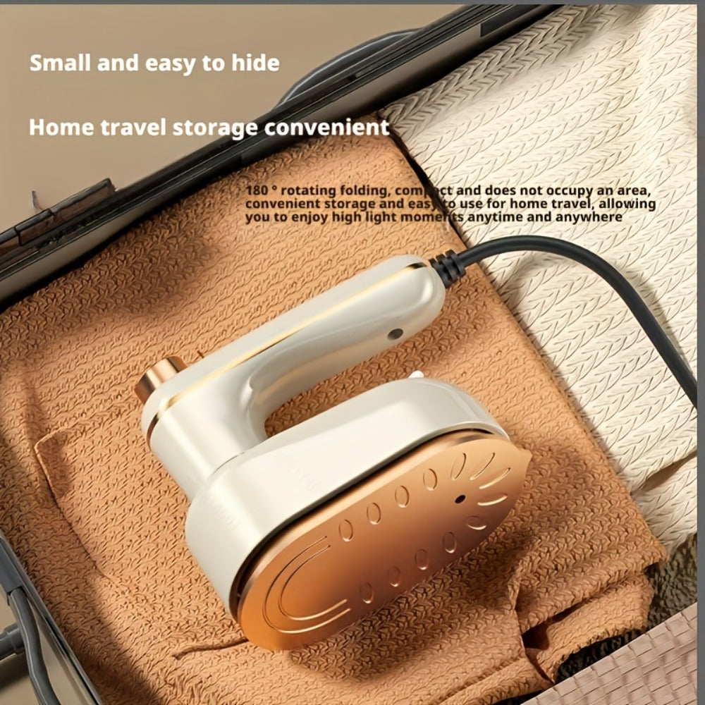 Handheld Clothes Steamer Mini Portable Folding Garment Steamer 180 Degree Rotating Fast Heating Wrinkle Remover for Travel College Dorm Apartment Home Office Back to School