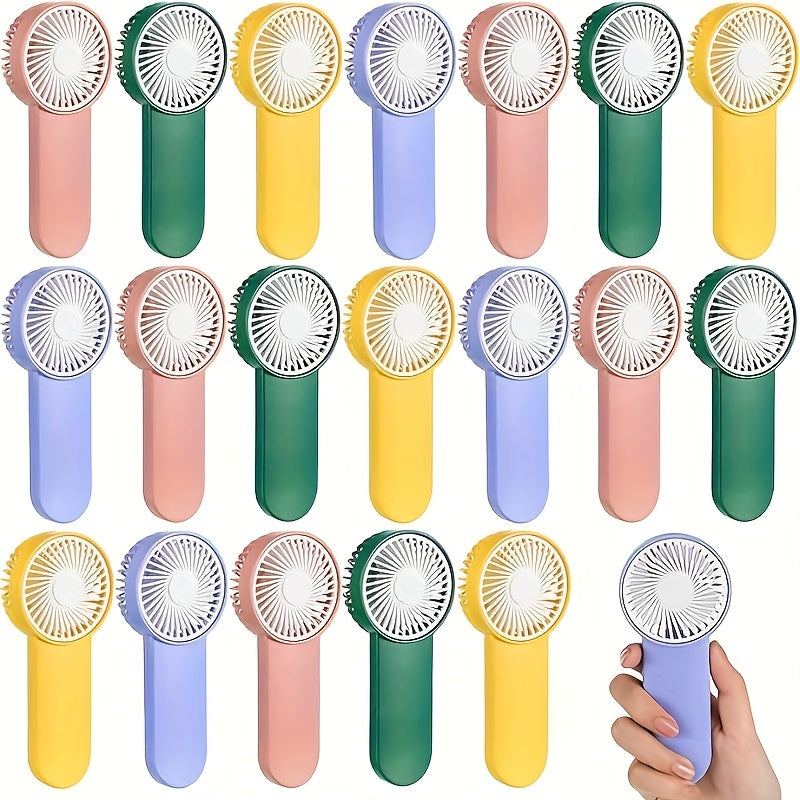 Mini Handheld Personal Fan 20 Pack Battery Operated Portable Small Fan for Travel Camping Indoor Outdoor, Lightweight Compact Fan for Men Women Kids