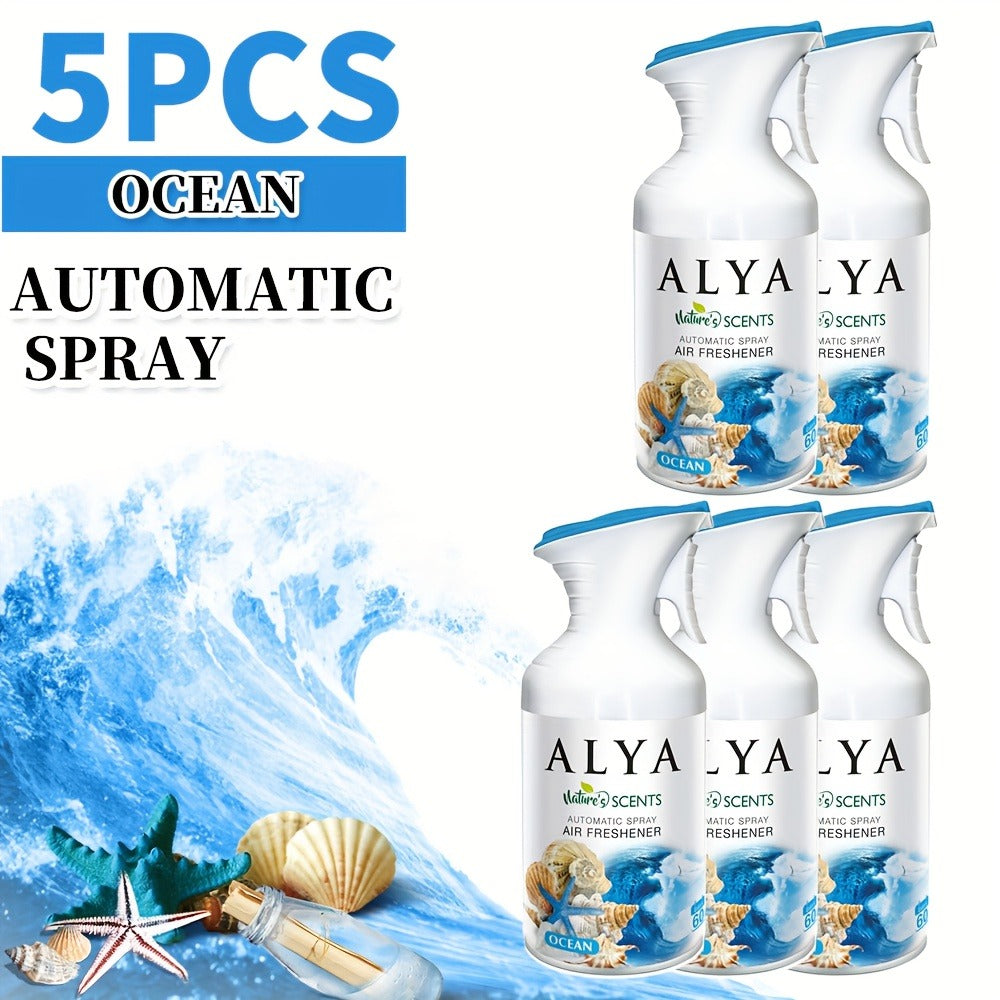 Aromatherapy Air Freshener Spray 6 Scents | Lavender Vanilla Ocean Magnolia | Multi-Purpose Room Spray for Car Home Office Bathroom Fabric Closet Odor Eliminator