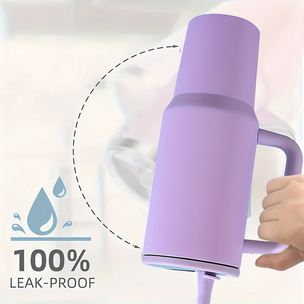 Stainless Steel Insulated Tumbler 40oz with Lid and Foldable Straw - Double Wall Vacuum Keeps Hot 12H Cold 24H, Travel Coffee Cup for Home Office Car and Outdoor, Available in 6 Colors, Great Gift for Men and Women