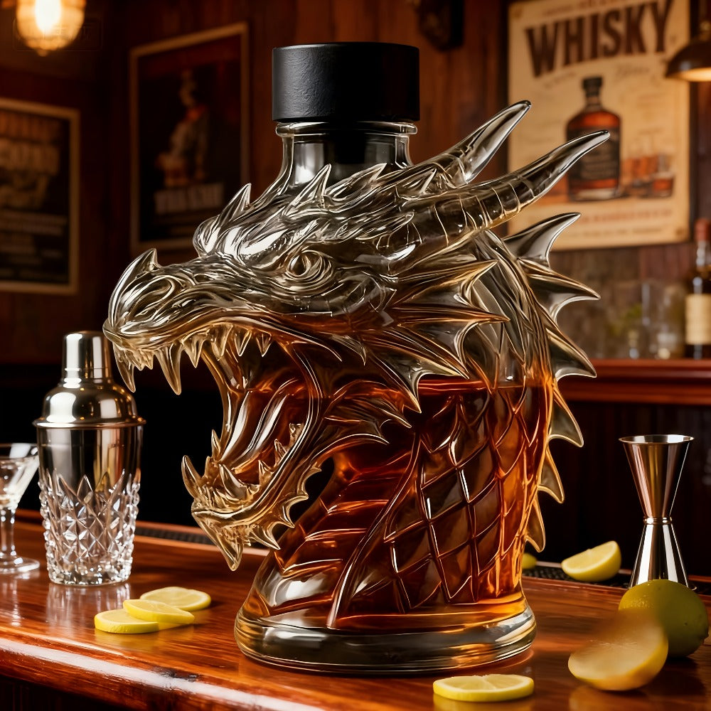 Wine Decanter 3D Faucet Design Whiskey Bottle 10oz Unique Home Bar Decor Gift for Christmas New Year Restaurant Housewarming Present