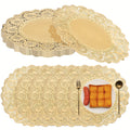200pcs Paper Doilies Lace Round Placemats Disposable Wedding Table Decor 12 Inch