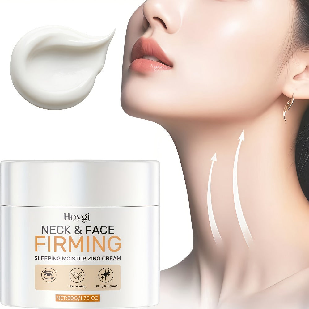Neck Cream with Hyaluronic Acid & Collagen ¨C Firming Anti-Aging Moisturizing Neck Tightening Cream for All Skin Types, Deep Hydration Smooths Fine Lines & Wrinkles, Daily Use, 50g / 1.76oz