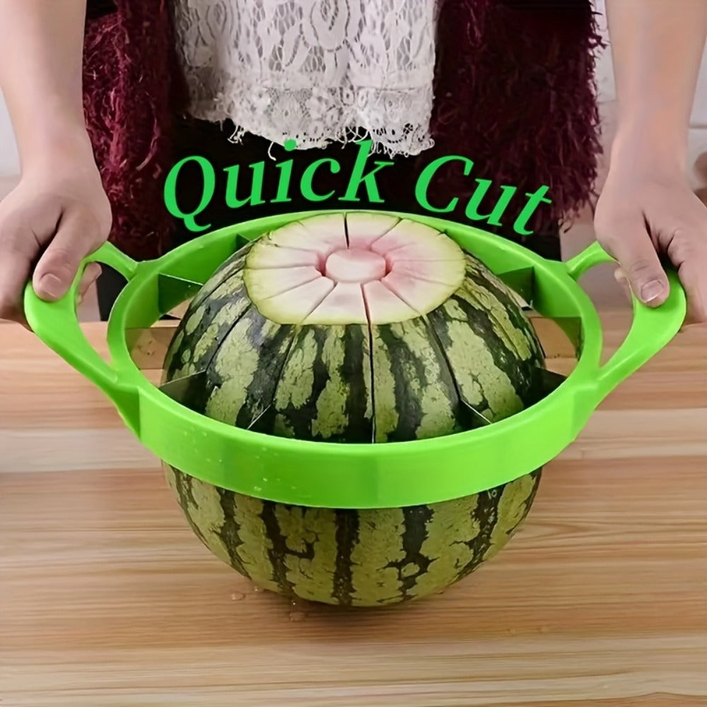 Stainless Steel Watermelon Slicer Cutter Fruit Divider Kitchen Gadget