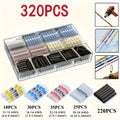 Solder Seal Wire Connectors Butt Splice Terminals 320/640/900pcs ¨C Heat Shrink Insulated Waterproof Electrical Connectors for Automotive Marine Boat Truck & DIY Wire Splicing