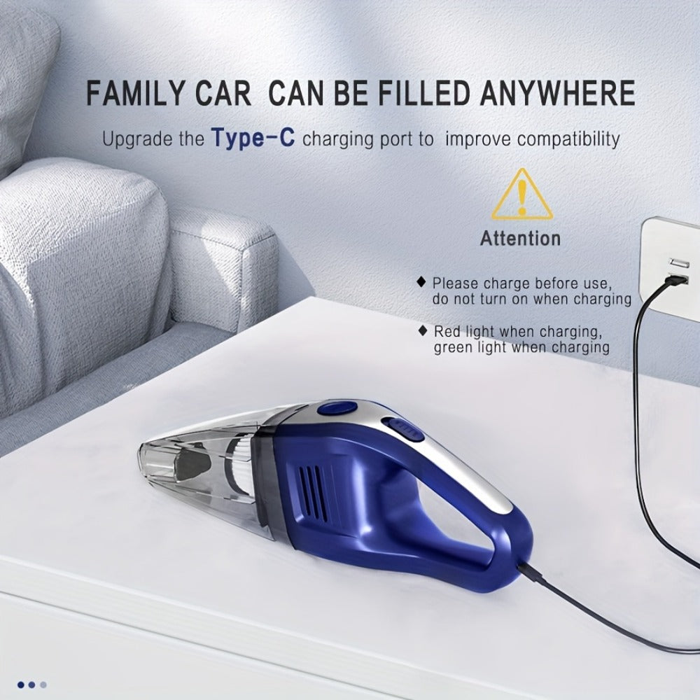 Handheld Cordless Vacuum Cleaner with Powerful Suction ¨C Portable USB Rechargeable Mini Vacuum with Multiple Accessories for Car, Home, Office & Tight Spaces