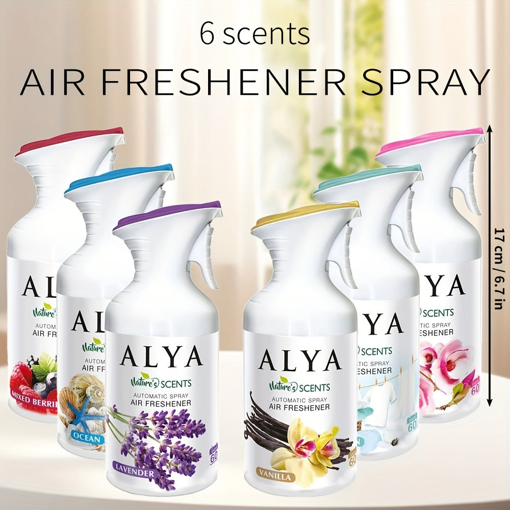 Air Freshener Spray 8.45 oz Aromatherapy Room Spray 1pc or 3pc - 6 Scents Lavender, Vanilla, Cool Linen, Ocean, Mixed Berries & Magnolia, Odor Eliminator for Home, Car, Office, Bathroom, Fabric & Closet