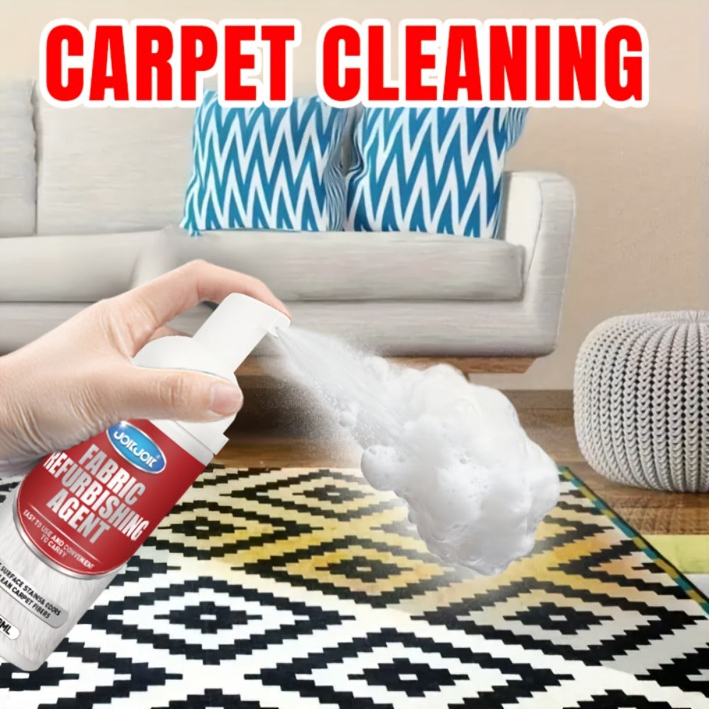 Fabric & Upholstery Cleaner Spray 2.03oz with Towel ¨C Deep Stain Remover for Carpet, Sofa & Car Interior, Glycerin-Based Surfactant-Free Formula, Easy Spray Application for Home & Auto