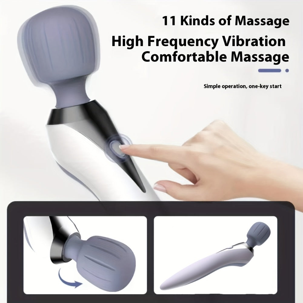 Wireless Stick Massager for Full Body ¨C Portable Rechargeable Personal Massager for Neck, Back, Shoulder, Waist & Legs, Easy to Carry Muscle Tension Relief Tool for Home Office Travel