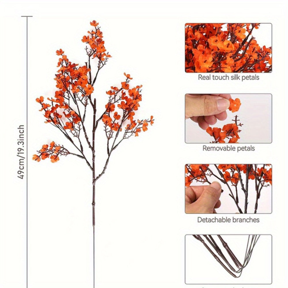 Artificial Flowers 4th of July Patriotic ¨C 15pcs Real Touch Fake Flowers for Independence Day Home Decor, Floral Arrangements, Table Centerpieces & Holiday Decoration